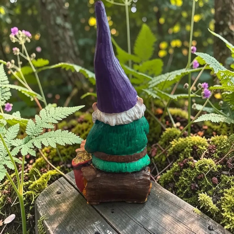 Gnomo De La Abundancia Y El Dinero Figura Decorativa 26 Cm A Verde by HEREJE