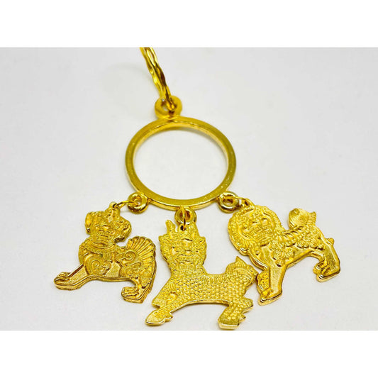 Three Guardians Chillin, Piyao, Fu Dog, Feng Shui 11 Cm
