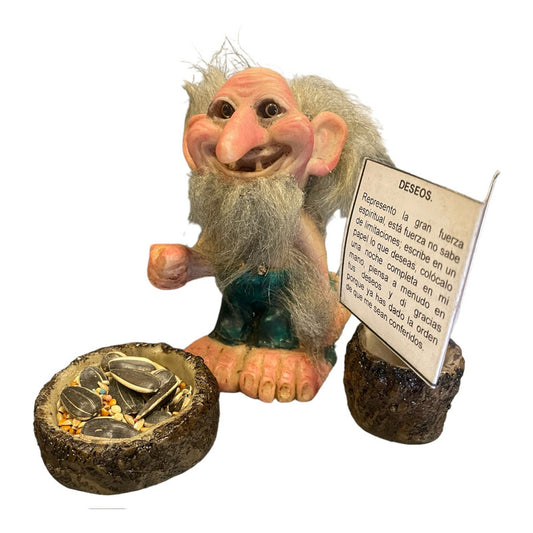Troll Wishes + Feeder 10cm National Resin Figure