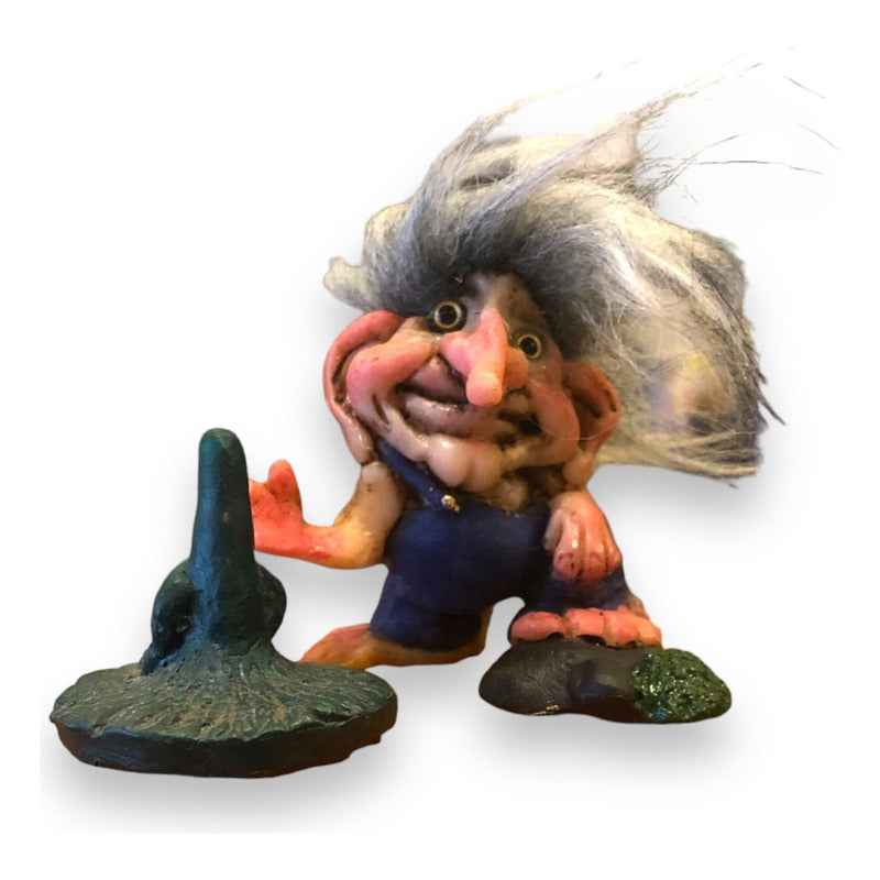 Troll Mini + Comedero + Semillas + Tarjeta Varios Modelos Aleja Enemigos 6cm