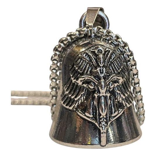 Campana Biker Con Cadena En Niquel