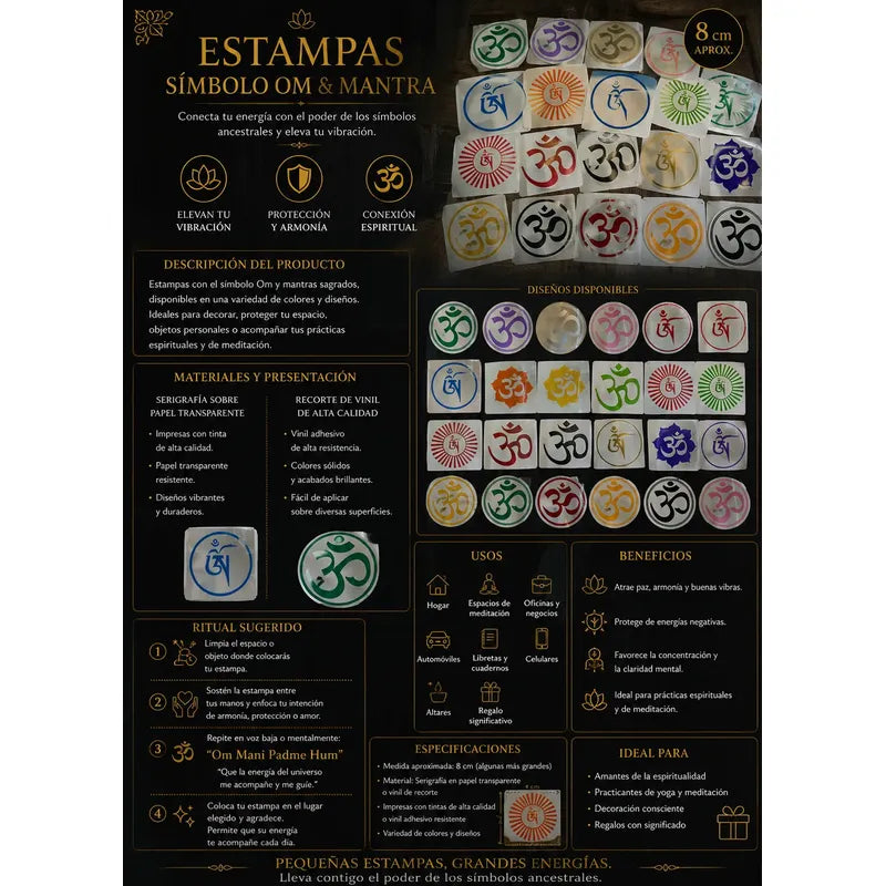 Estampa Om Verde Circulo Serigrafía by HEREJE