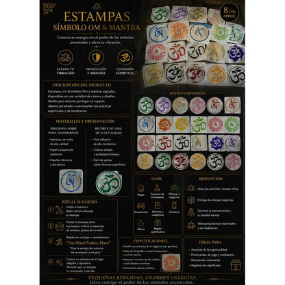 Estampa Om Verde Circulo Serigrafía by HEREJE