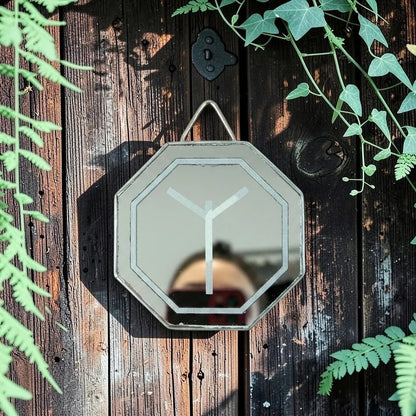 Espejo Octagonal, Grabado Con Símbolos Esotéricos De 5 Cm Algis by HEREJE
