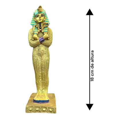 Tutankamon Escultura De Resina De 18 Cm De Altura Verde by HEREJE