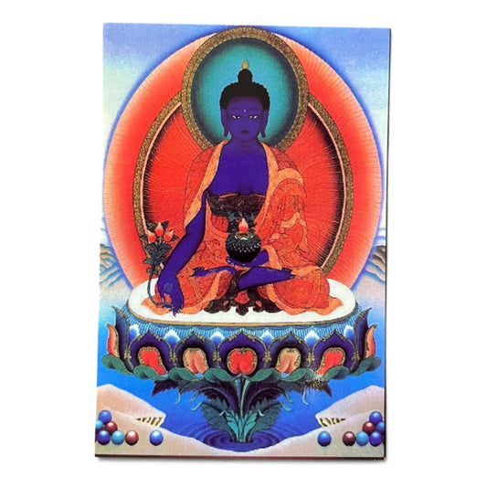 Estampas Religiosas Buda De La Medicina Azul Deidades by HEREJE