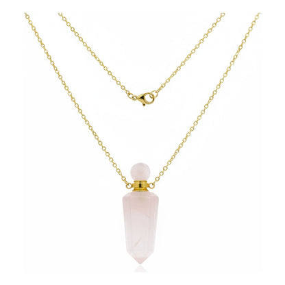 Cuarzo Amatista Rosa Blanco Varios Modelos Perfumero 4 Cm