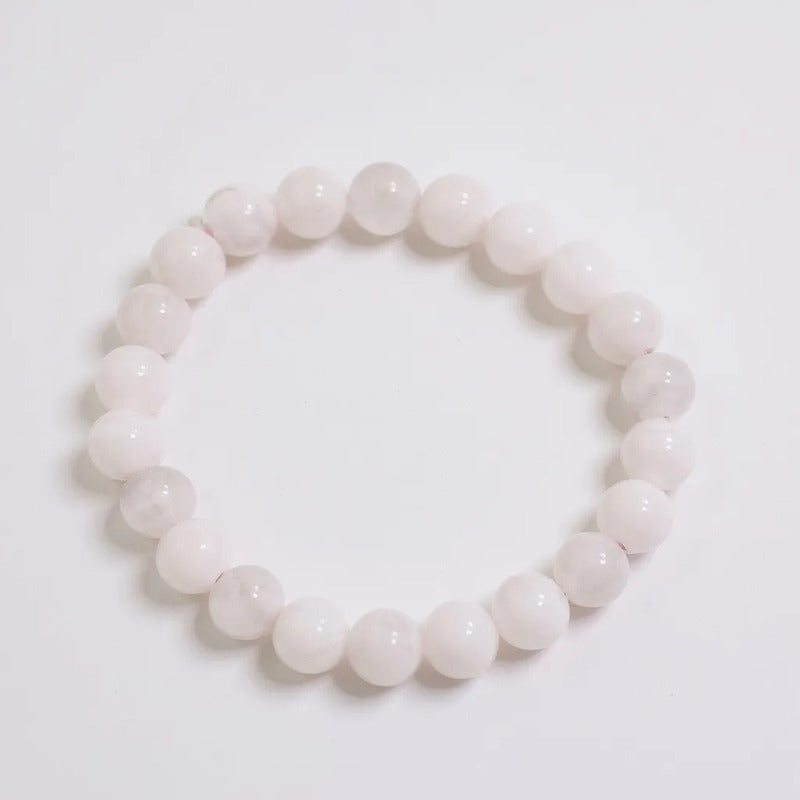 Pulsera Quartz Mediana De Cuarzo Pulido 8mm