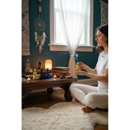 Buda Figura De Resina Miniatura De 7 Cm De Alto