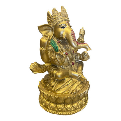 Ganesh Crown Flower Ready Resin National 16 Cm