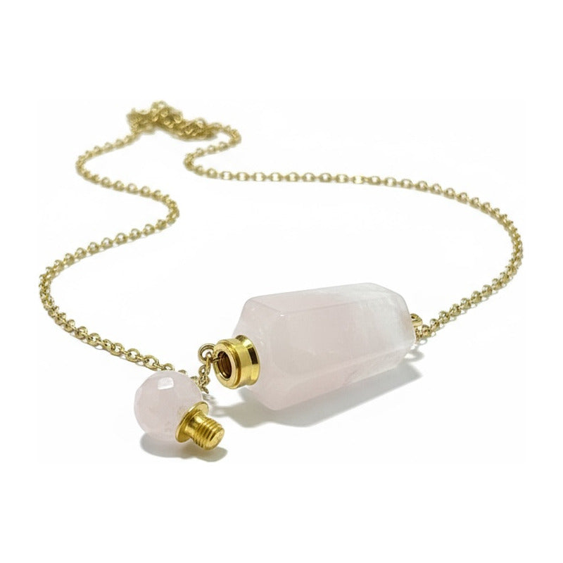 Cuarzo Amatista Rosa Blanco Varios Modelos Perfumero 4 Cm