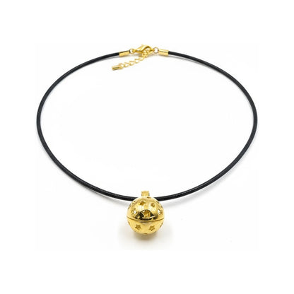 Llamador De Angeles Sencillo En Metal Dorado