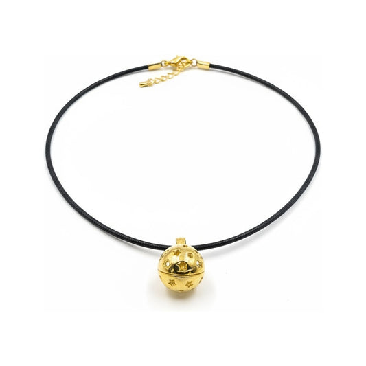 Llamador De Angeles Sencillo En Metal Dorado