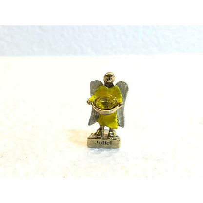 7 Arcangeles Juego Baño De Oro Con Cristal 3 Cm