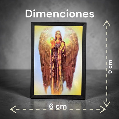 Estampas Coleccionables Esoterismo 5 Piezas Iguales Por Pac Angel De La Prosperidad Religioso by HEREJE