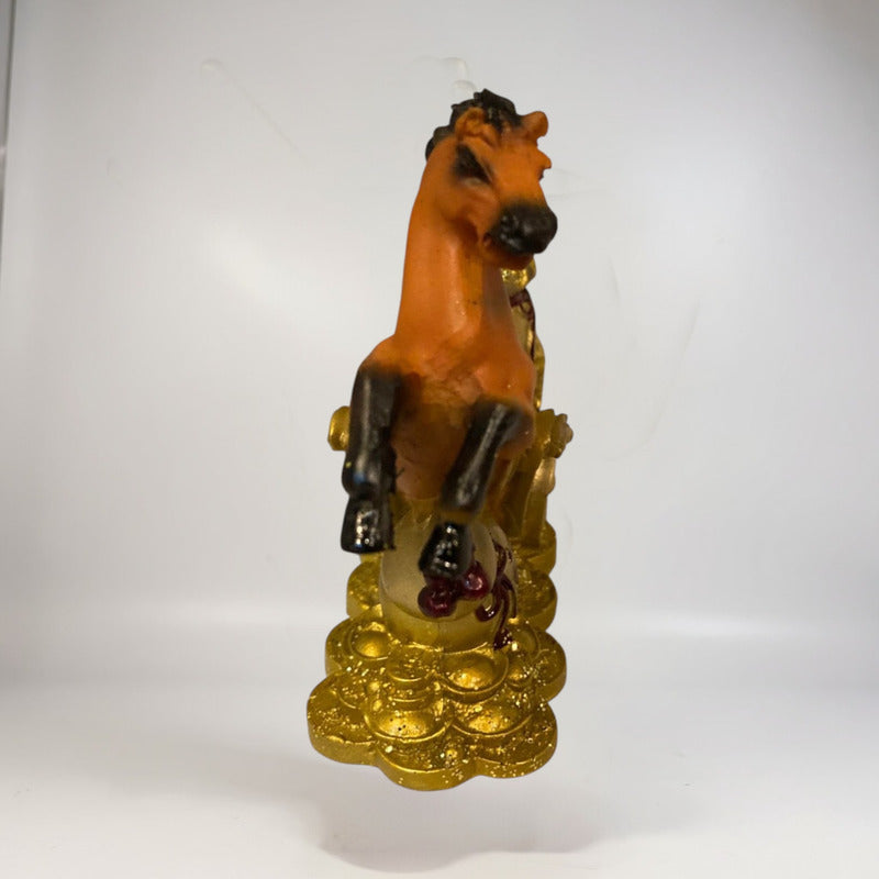 Caballo Año Chino 11x10x4cm Escultura De Resina