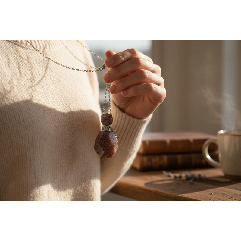 Cuarzo Amatista Rosa Blanco Varios Modelos Perfumero 4 Cm