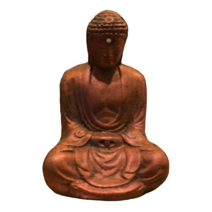 Sitting Buddha 11cm Blue Resin Figure