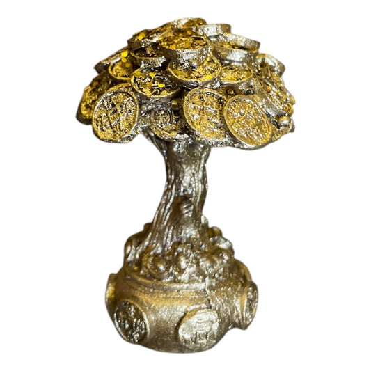 Coin Tree 7cm Resin Figure For Abundance