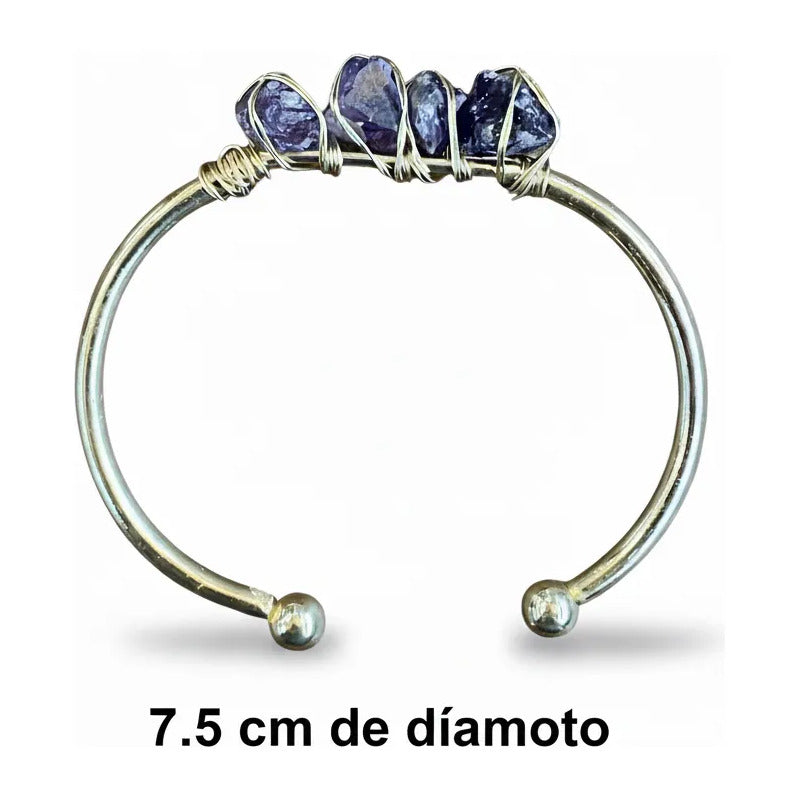 Amatista Pulsera Brazalete Natural Artesanal 7.5 Cm Diametro Amatista 7.5 Cm