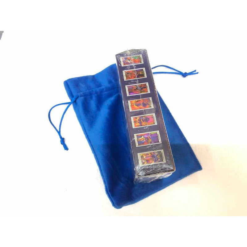 Tarot Marsella + Amuleto + Bolsa + Libro Reverso Cuadriculad