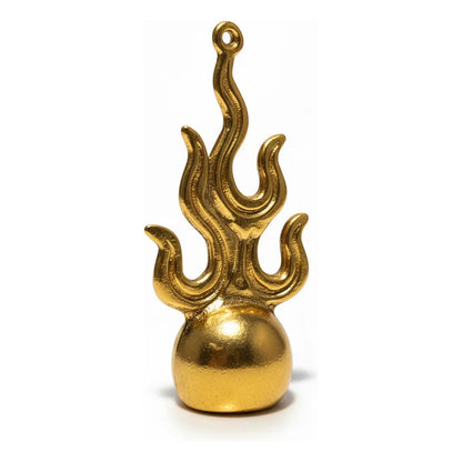 Bola De Fuego Amuleto De Metal 7 Cm Altura