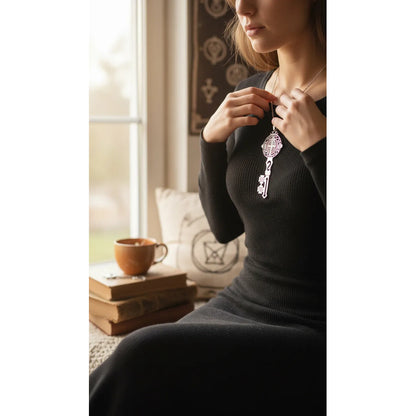 San  Benito Llave Decoración Del Hogar 12 Cm Plateado