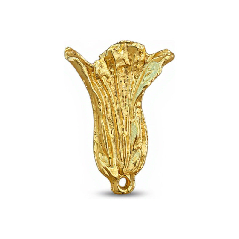 Lechuga Dorada Amuleto De Metal De 4 Cm Para El Feng Shui Dorado