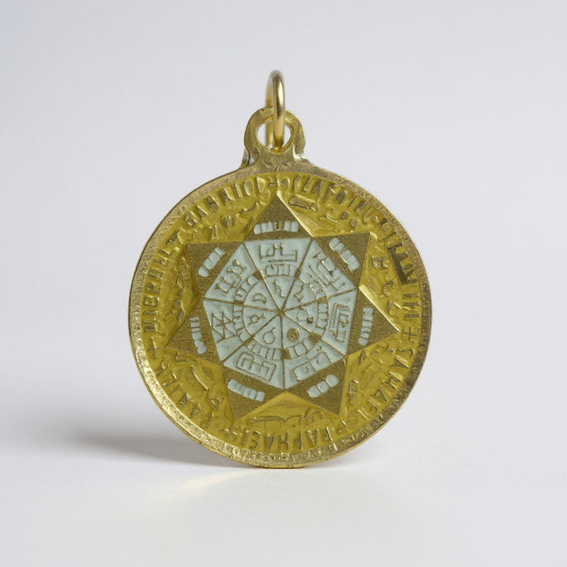 Sello Seite Arcangeles  Metatron Dije Metal Encapsulado 30mm