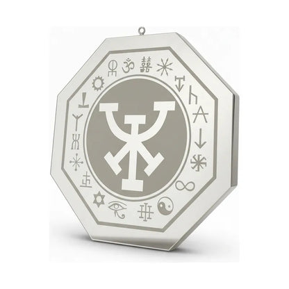 Espejo De 30 Cm Con Varios Grabados Artesanal A Elegir Prosperidad Material Y Trabajo