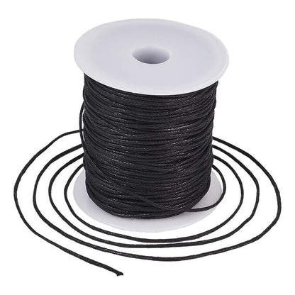 Cordón De Algodón Encerado De 100 Yardas, 1,5 Mm, Para Joyas