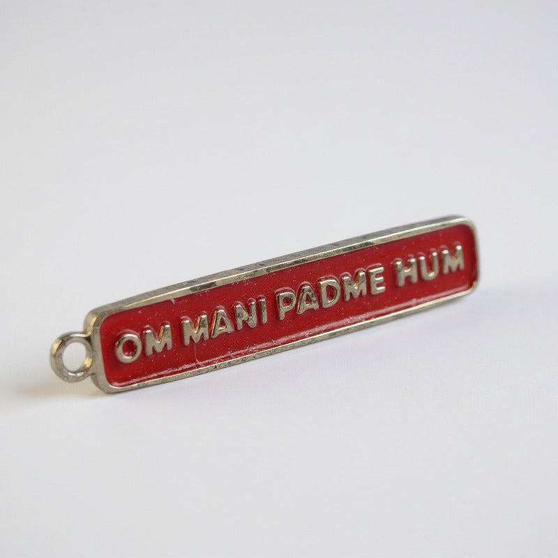 Om Mani Padme Hum Dije Mantra Amuleto Pequeño Rojo