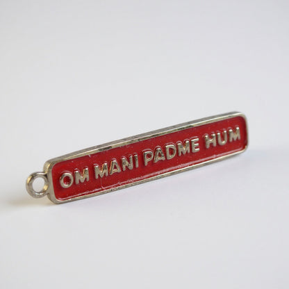 Om Mani Padme Hum Dije Mantra Amuleto Pequeño Rojo