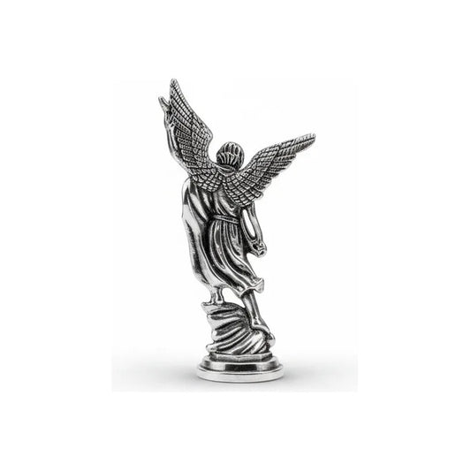 San Miguel Arcángel Figura De Metal De 7.5 Cm Plateado