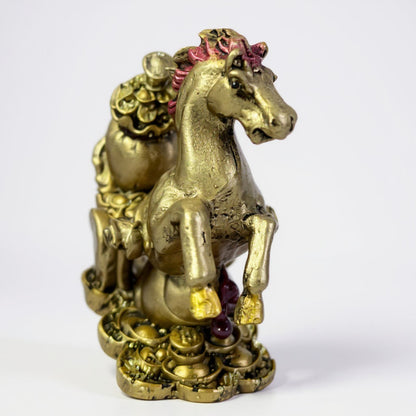 Caballo Año Chino 11x10x4cm Escultura De Resina