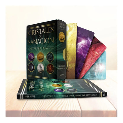 Oráculo Cristales De Sanación 44 Cartas + Guía Esotérica