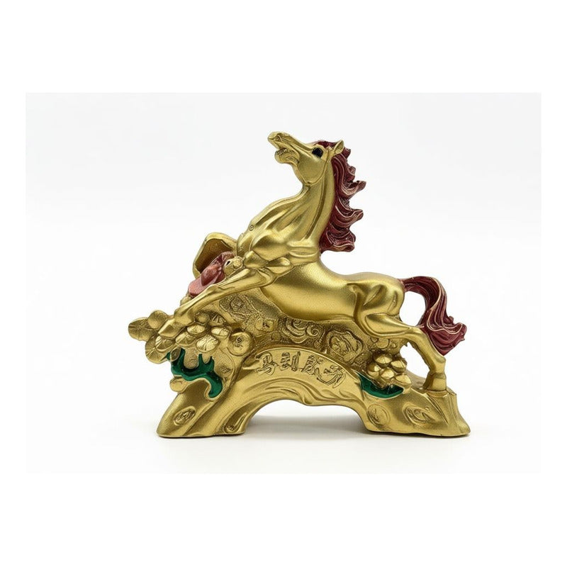 Caballo Del Año Chino Figura De Resina 6.5x8x2.5cm