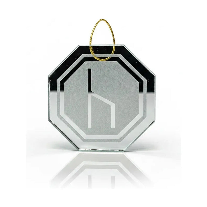 Espejo Octagonal, Grabado Con Símbolos Esotéricos De 5 Cm Experiencia Luminosa by HEREJE