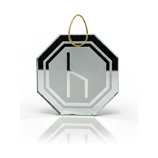 Espejo Octagonal, Grabado Con Símbolos Esotéricos De 5 Cm Experiencia Luminosa by HEREJE