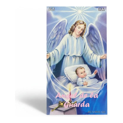 Estampas Coleccionables Esoterismo 5 Piezas Iguales Por Pac Angel De La Guarda Religióso by HEREJE