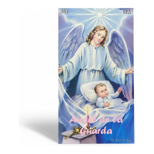 Estampas Coleccionables Esoterismo 5 Piezas Iguales Por Pac Angel De La Guarda Religióso by HEREJE