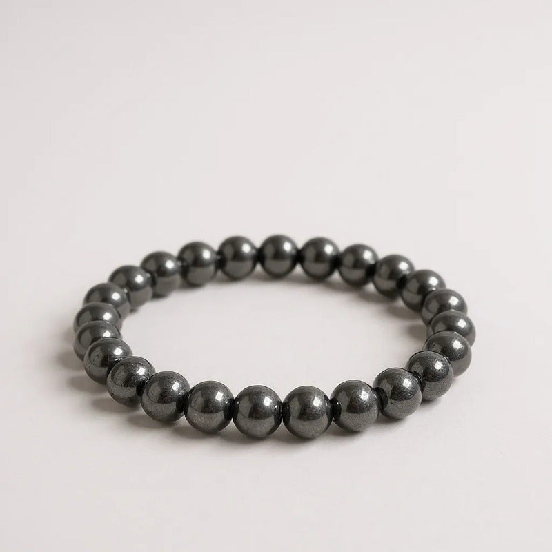 Pulsera Quartz Mediana De Cuarzo Pulido 8mm