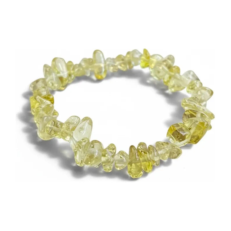 Pulsera De Citrino Natural Hereje Original. Amarillo 17 Cm by HEREJE