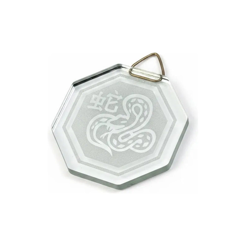 Espejo Octagonal, Grabado Con Símbolos Esotéricos De 5 Cm Serpienta by HEREJE