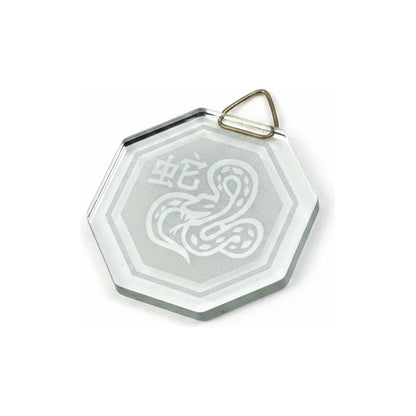 Espejo Octagonal, Grabado Con Símbolos Esotéricos De 5 Cm Serpienta by HEREJE