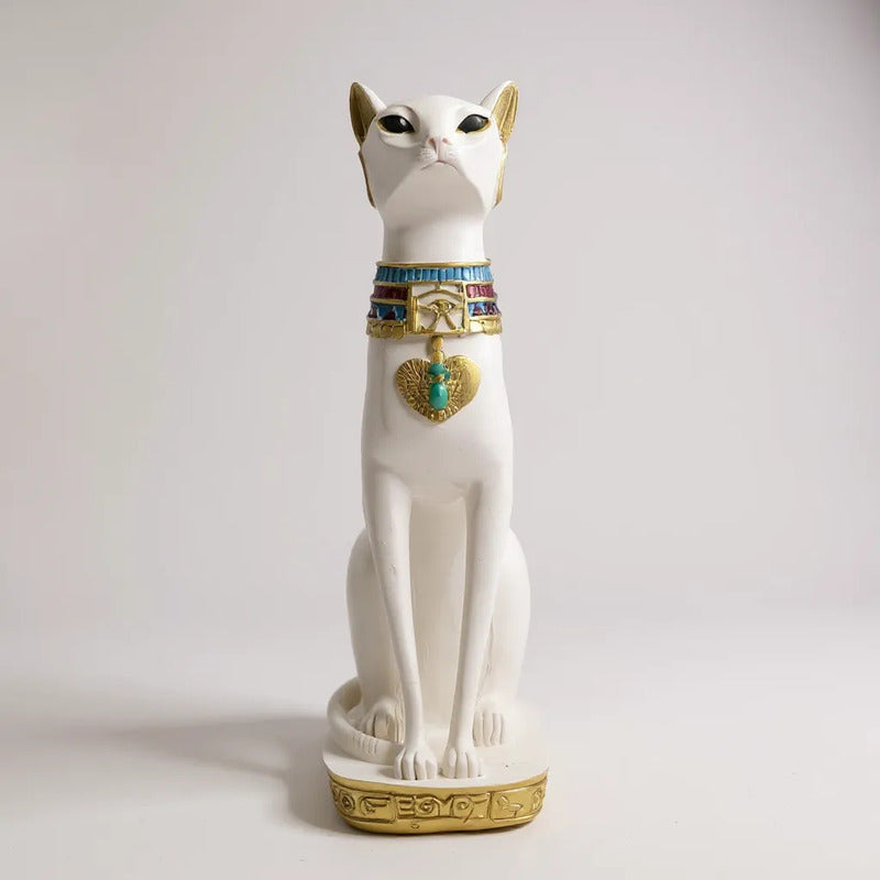 Bastet Egipcio Escultura De Resina 34x17x11 Cm