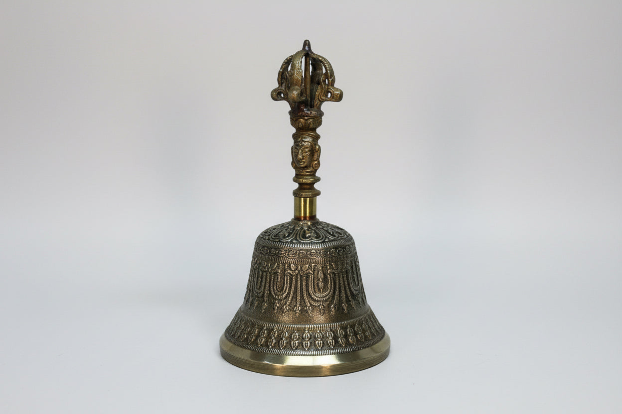 Campana Tibetana Cuenco Armonizador 7 Metales 16 Cm Alto by HEREJE