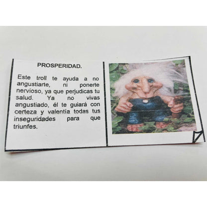 Troll Prosperidad + Comedero 10 Cm Figura Resina Nacional
