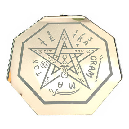 Tetragrammaton 20cm Engraved Mirror