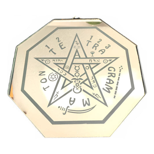 Tetragrammaton 20cm Engraved Mirror